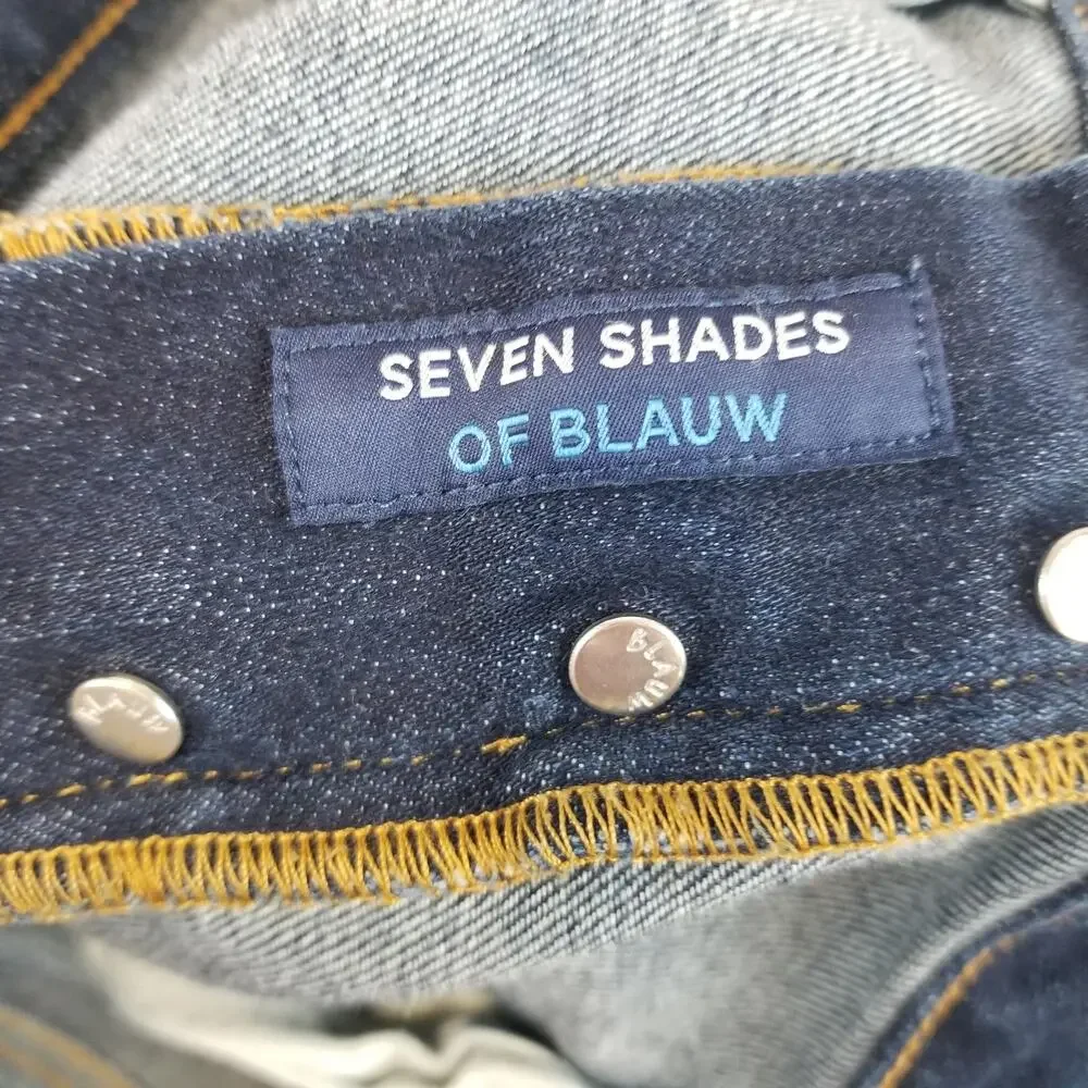 Scotch & Soda Jeans Mens 34x32 Blue Ralston Slim Straight Denim Amsterdams Blauw